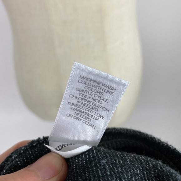 J. Jill Stretch Striped Long Sleeve Lounge Dress Gray Black Womens XS - Picture 7 of 7